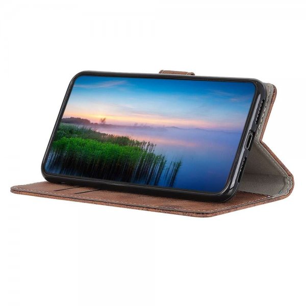 Motorola Edge 20 Lite Etui Vintage Brun