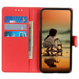 Motorola Edge 30 Etui Litchi Rød