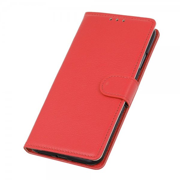 Motorola Edge 30 Etui Litchi Rød