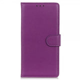 Motorola Edge 30 Neo Etui Litchi Lilla