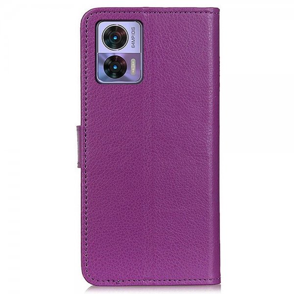 Motorola Edge 30 Neo Etui Litchi Lilla