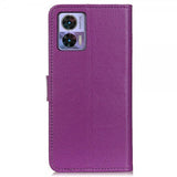 Motorola Edge 30 Neo Etui Litchi Lilla