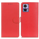 Motorola Edge 30 Neo Etui Litchi Rød