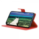 Motorola Edge 30 Neo Etui Litchi Rød