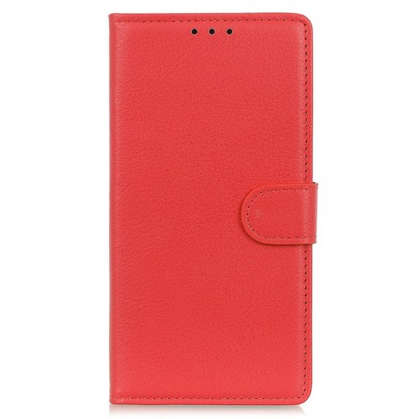 Motorola Edge 30 Neo Etui Litchi Rød