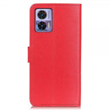 Motorola Edge 30 Neo Etui Litchi Rød