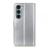 Motorola moto g200 5G Etui Skinntekstur Sølv