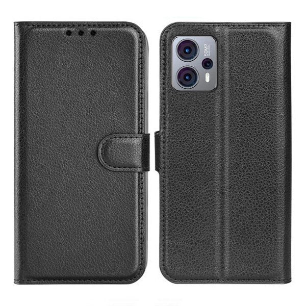 Motorola Moto G23 Etui med Stativ Svart