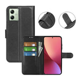 Motorola Moto G54 Etui med Stativ Svart