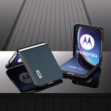 ABEEL Motorola Razr 40 Ultra Deksel Ekte Lær Grønn