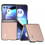 ABEEL Motorola Razr 40 Ultra Deksel Ekte Lær Rosa
