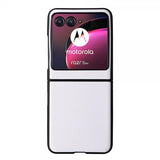 Motorola Razr 40 Ultra Deksel Karbonfibermønster Hvit