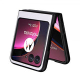 Motorola Razr 40 Ultra Deksel Karbonfibermønster Hvit