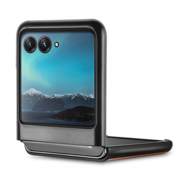 Motorola Razr 40 Ultra Deksel Karbonfibertekstur Brun