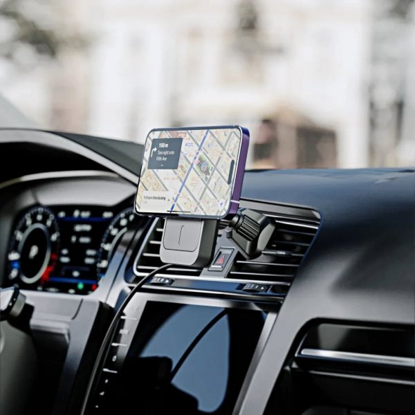 ALOGIC Matrix Magnetisk Billader med Luftventil & Dash Mount MagSafe