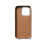 Mujjo iPhone 15 Pro Deksel Full Leather Case MagSafe Dark Tan