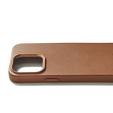Mujjo iPhone 15 Pro Max Deksel Full Leather Case MagSafe Dark Tan