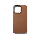 Mujjo iPhone 15 Pro Max Deksel Full Leather Case MagSafe Dark Tan
