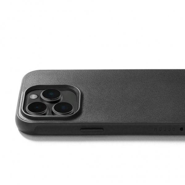 Mujjo iPhone 15 Pro Deksel Shield Case Svart