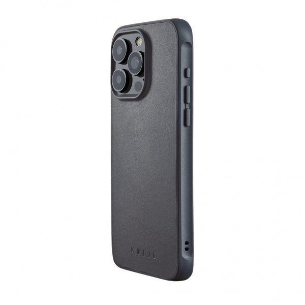 Mujjo iPhone 15 Pro Max Deksel Shield Case Steel Blue