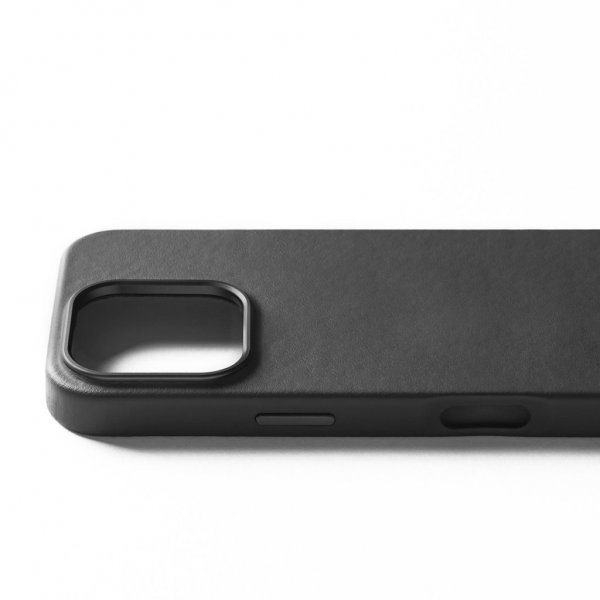 Mujjo iPhone 16 Deksel Full Leather Case Svart