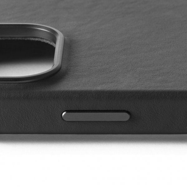 Mujjo iPhone 16 Pro Deksel Full Leather Case Svart