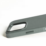 Mujjo iPhone 16 Pro Deksel Full Leather Case Green Smoke