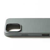 Mujjo iPhone 16 Pro Max Deksel Full Leather Case Green Smoke