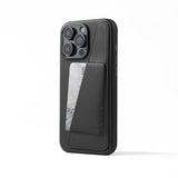 Mujjo iPhone 16 Pro Max Deksel Full Leather Wallet Case Svart
