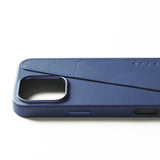Mujjo iPhone 16 Pro Max Deksel Full Leather Wallet Case Monaco Blue