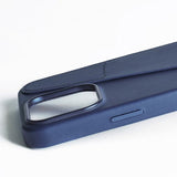 Mujjo iPhone 16 Pro Max Deksel Full Leather Wallet Case Monaco Blue