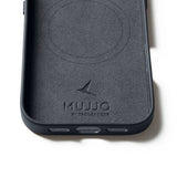 Mujjo iPhone 17 Deksel Full Leather Case MagSafe Basalt