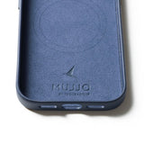 Mujjo iPhone 17 Pro Deksel Full Leather Case MagSafe Monaco Blue