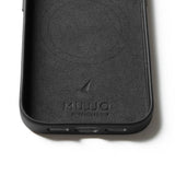 Mujjo iPhone 17 Pro Deksel Full Leather Wallet Case MagSafe Svart