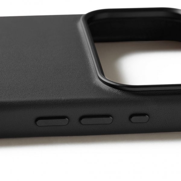 Mujjo iPhone 17 Pro Max Deksel Full Leather Case MagSafe Svart