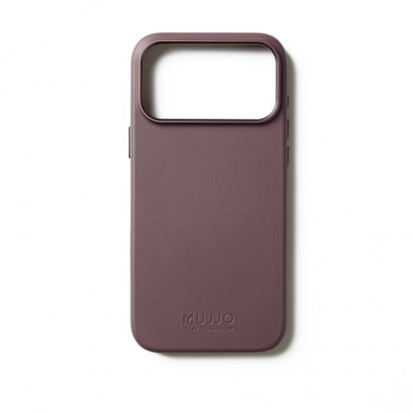 Mujjo iPhone 17 Pro Max Deksel Full Leather Case MagSafe Bronze Red