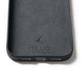 Mujjo iPhone 17 Pro Max Deksel Full Leather Case MagSafe Basalt