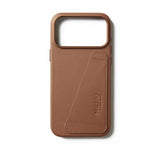 Mujjo iPhone 17 Pro Max Deksel Full Leather Wallet Case MagSafe Tan