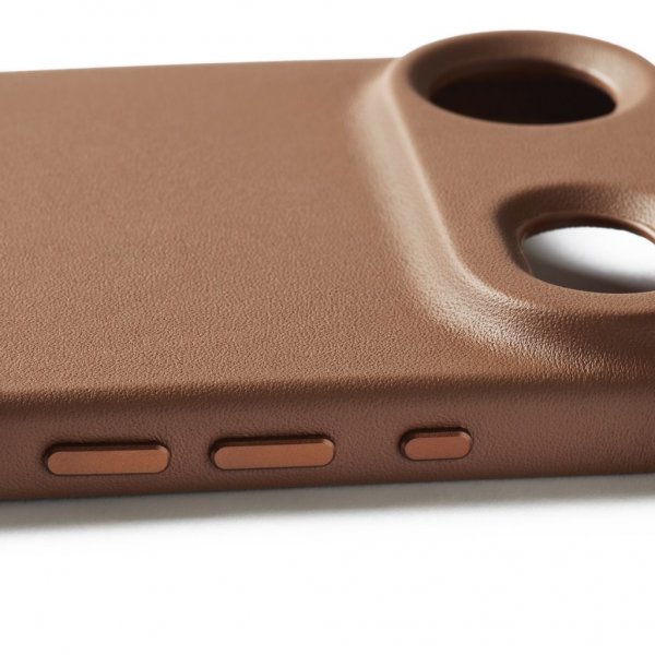 Mujjo iPhone Air Deksel Full Leather Case MagSafe Tan