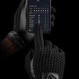 Mujjo Leather Crochet Touchscreen Gloves Size 8.5