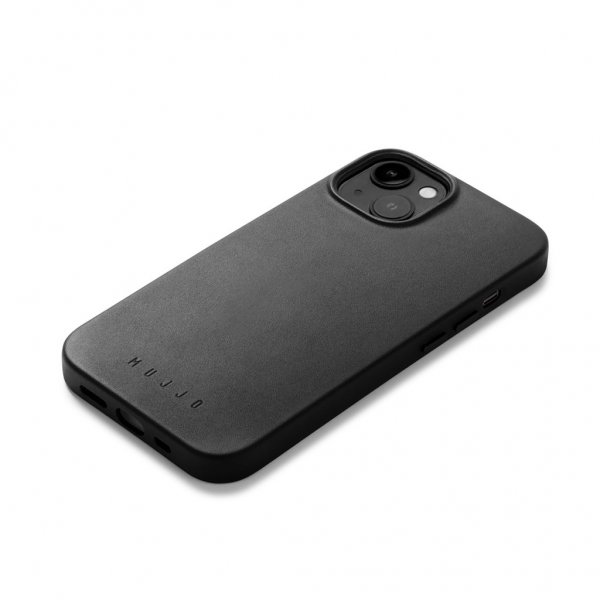 Mujjo iPhone 14 Deksel Full Leather Case MagSafe Monaco Blue