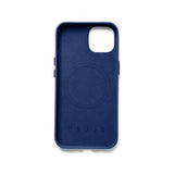 Mujjo iPhone 14 Deksel Full Leather Case MagSafe Monaco Blue