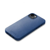 Mujjo iPhone 14 Plus Deksel Full Leather Case MagSafe Monaco Blue