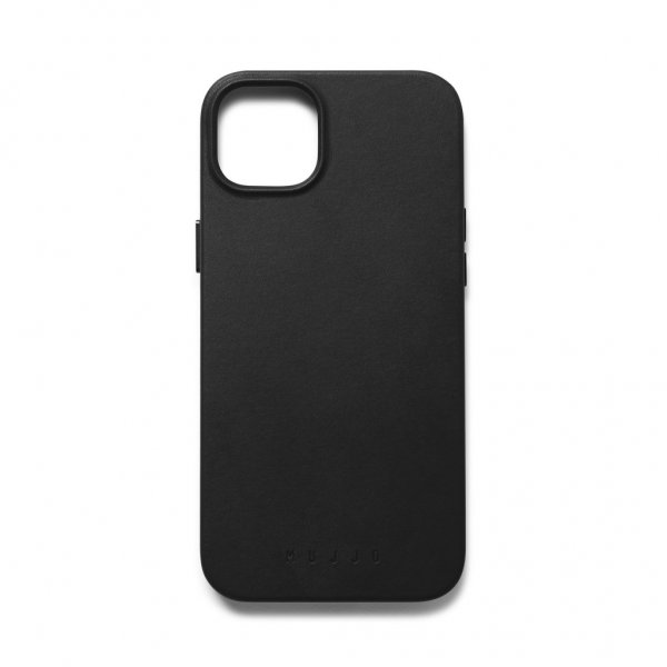 Mujjo iPhone 14 Deksel Full Leather Case MagSafe Svart