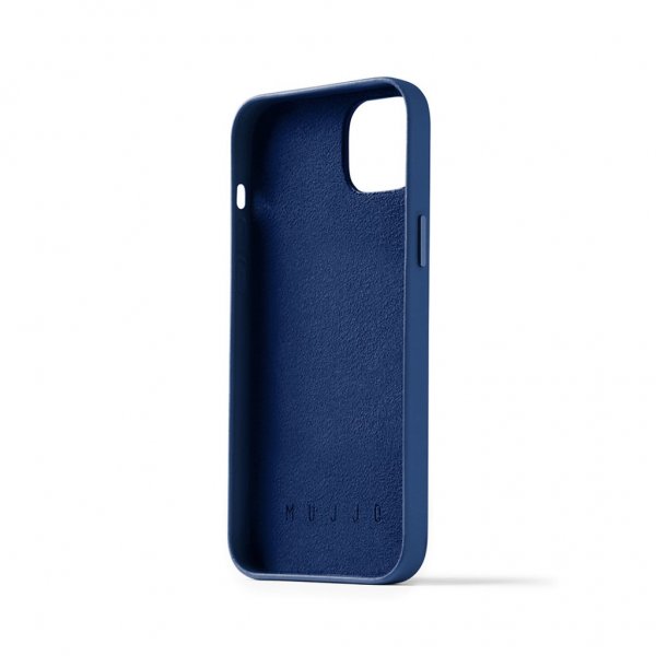 Mujjo iPhone 14 Plus Deksel Full Leather Wallet Case Monaco Blue