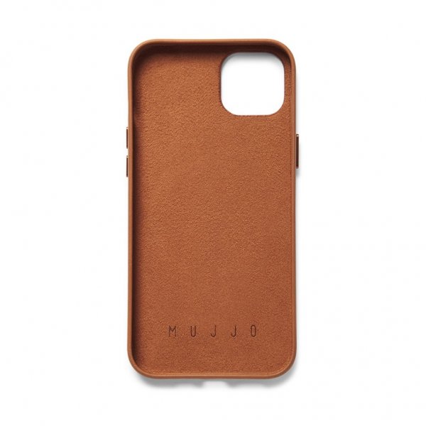 Mujjo iPhone 14 Plus Deksel Full Leather Wallet Case Monaco Blue