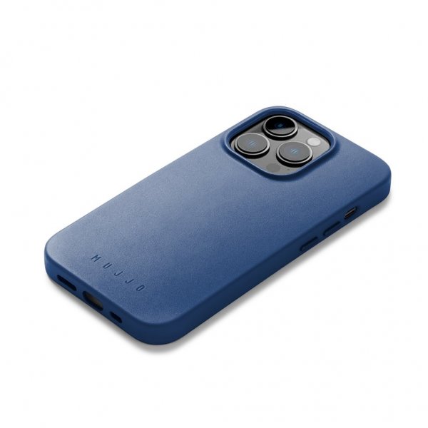 Mujjo iPhone 14 Pro Deksel Full Leather Case MagSafe Svart