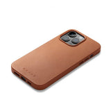 Mujjo iPhone 14 Pro Max Deksel Full Leather Case MagSafe Monaco Blue