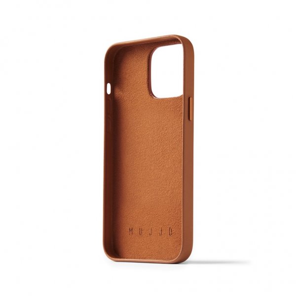 Mujjo iPhone 14 Pro Max Deksel Full Leather Wallet Case Svart