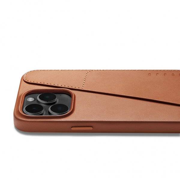 Mujjo iPhone 14 Pro Max Deksel Full Leather Wallet Case Svart